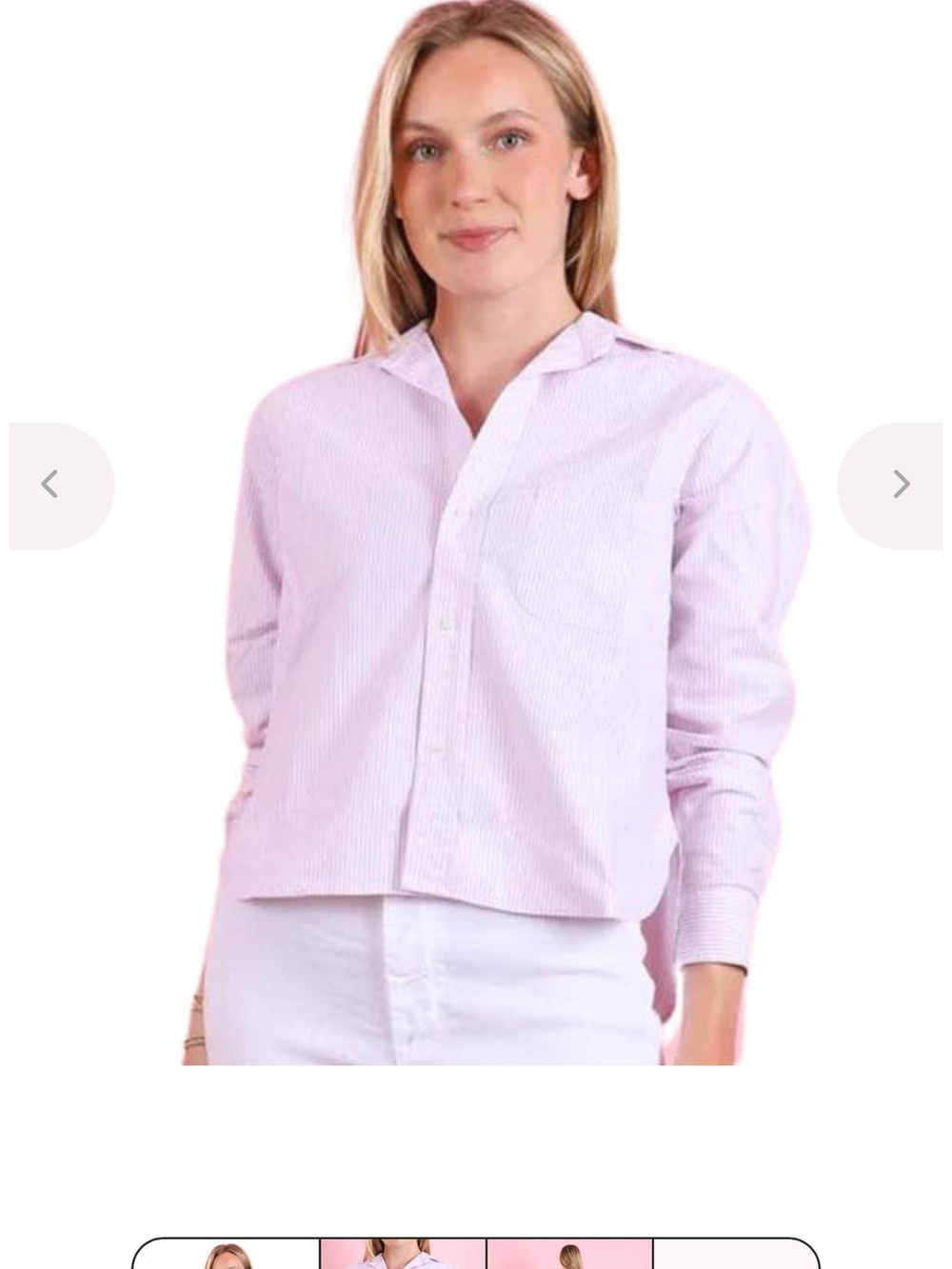 Frank & Eileen Silvio Brushed Oxford Pink Striped Button-Down Shirt